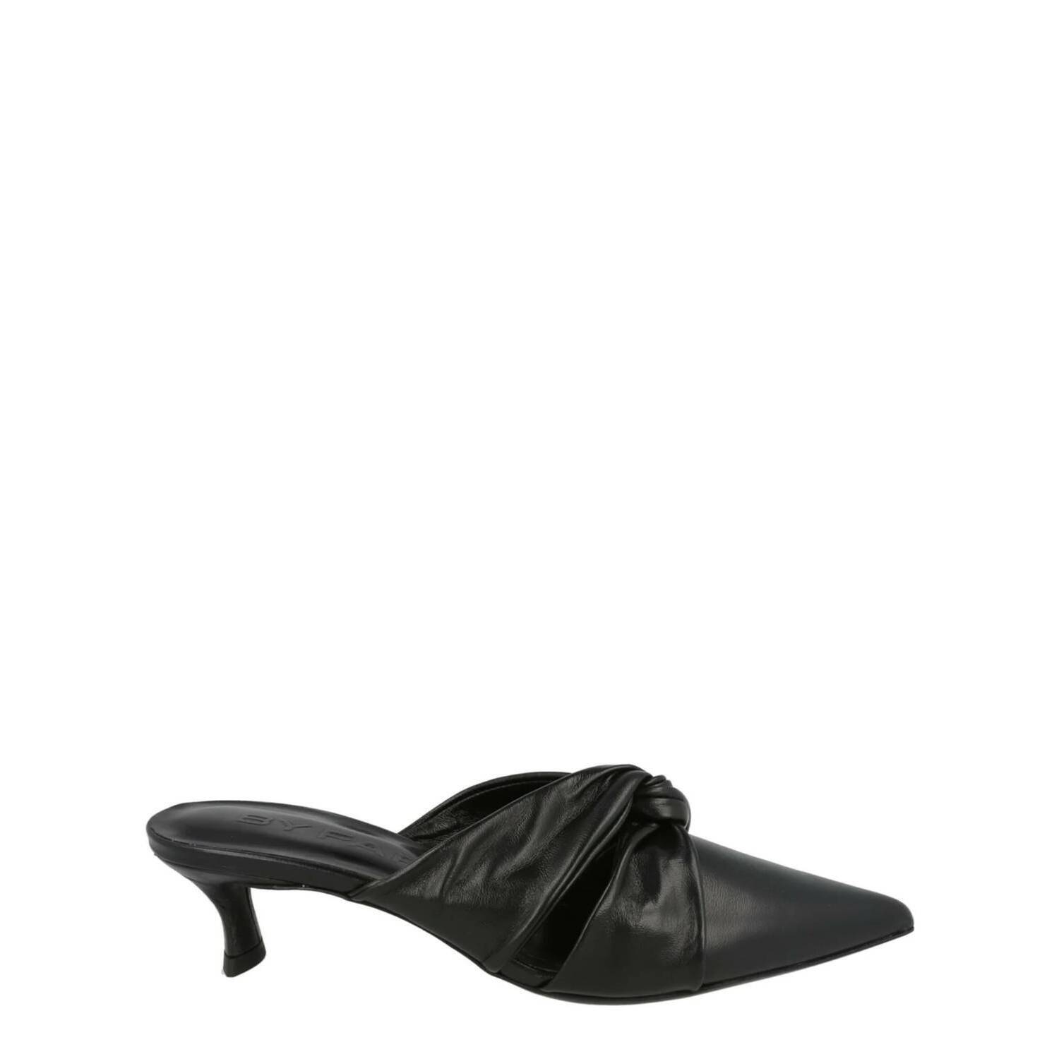 New By Far Women's Leoncia Leather Mules In Black